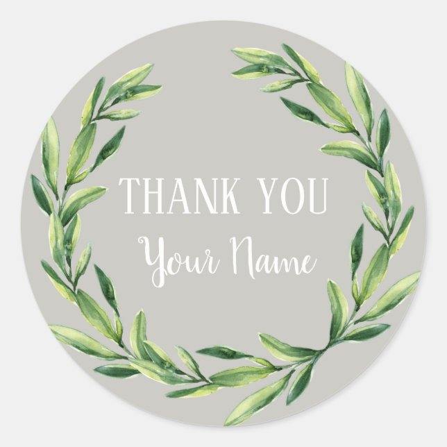 Étiquette de  Fleur de Merci personnalisé (Devant)