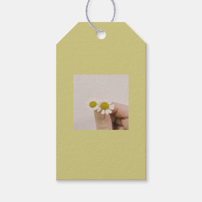 Étiquette de fleur Pissenlit du bout des doigts –  (Devant)
