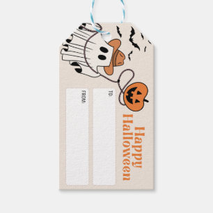 Étiquette de friandise Halloween effrayante