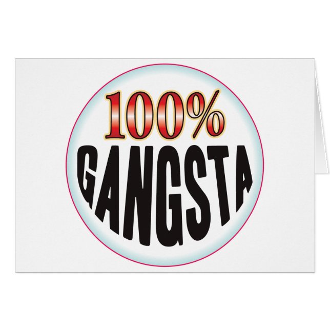Étiquette de Gangsta (Devant horizontal)
