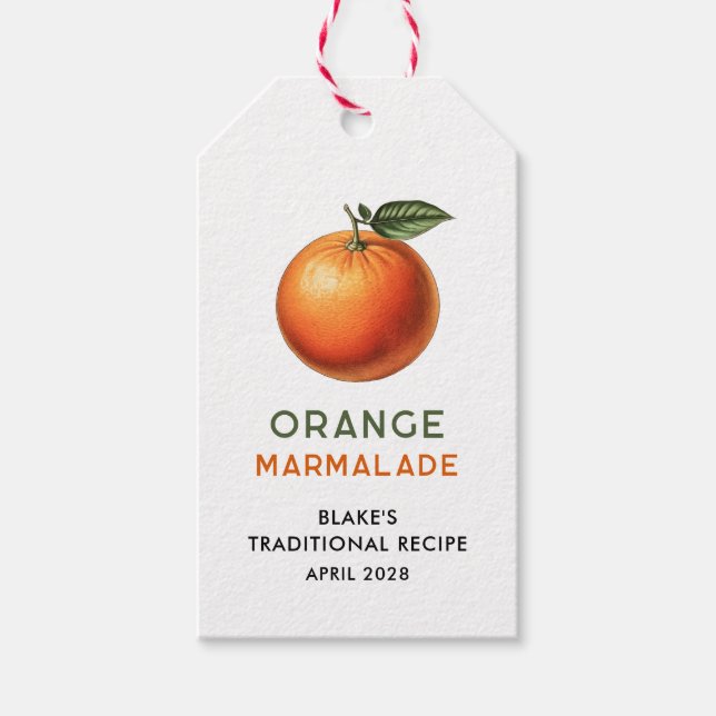 Étiquette de garde-manger de marmelade d'orange mo (Devant)