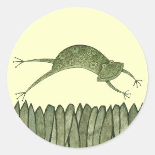 étiquette de grenouille