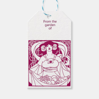 Étiquette de jardin Art nouveau