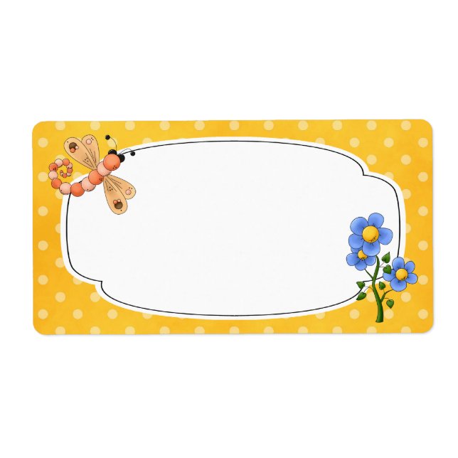 Étiquette de jardin de libellules (Devant)