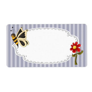 Étiquette de jardin papillon