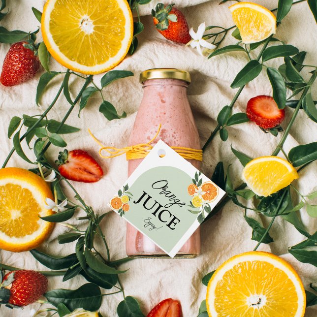 Étiquette de Jus de Citron pour la Fête de Mariage (Citrus Wedding Invitation Ideas, Lemon Themed Bridal Shower juice label tag decor )