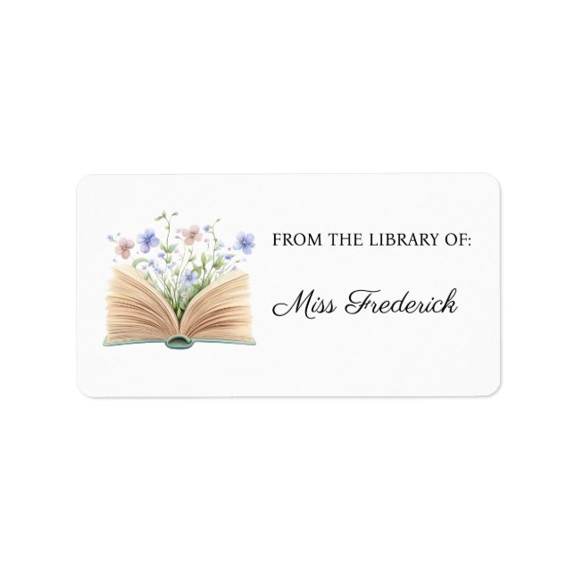 Étiquette De la Bibliothèque des Étiquettes, Enseignants (Devant)