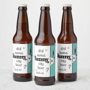 Étiquette de la bière de Pâques, Bunny a-t-il dit