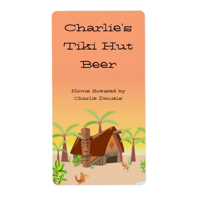 Étiquette de la bière Tiki Hut (Devant)