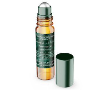 Étiquette de la bouteille à rouleaux à parfums Ver