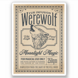 Étiquette de la bouteille d'apothèque d'Halloween