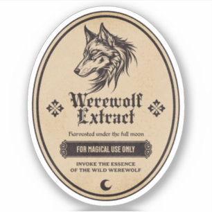 Étiquette de la bouteille d'apothèque d'Halloween 