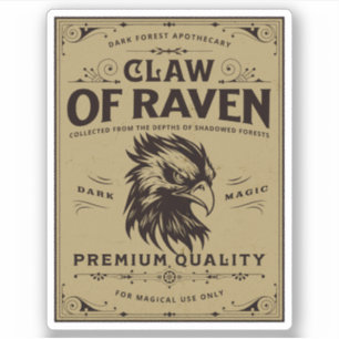 Étiquette de la bouteille d'apothèque d'Halloween