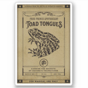 Étiquette de la bouteille d'apothèque d'Halloween