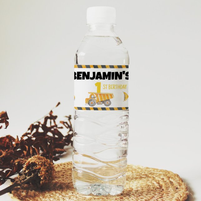 Étiquette de la bouteille d'eau d'anniversaire du  (Créateur téléchargé)