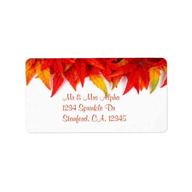 Étiquette de la journée de Thanksgiving (Devant)