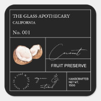 Étiquette de la noix de coco