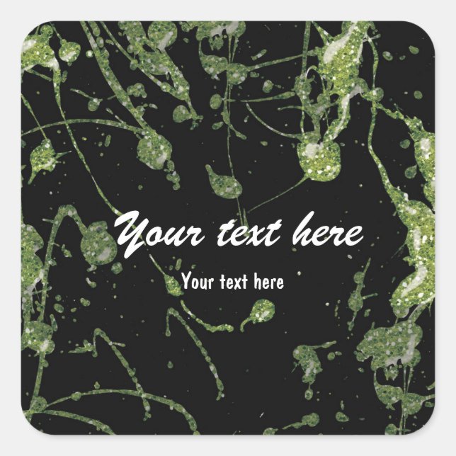 Étiquette de la Parties scintillant verte Paint Sp (Devant)