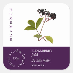 Étiquette de la petite entreprise Elderberry