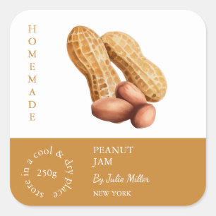 Étiquette de la petite entreprise Peanut