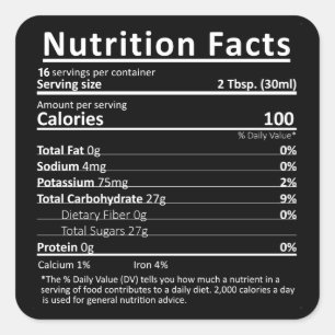 Étiquette de la valeur nutritive modifiable du sir