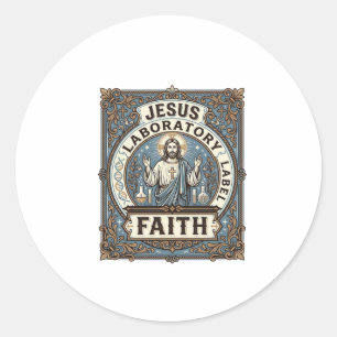 étiquette de laboratoire Jésus Foi Jésus Laboratoi
