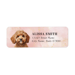 Étiquette de l'adresse de retour de Cavoodle
