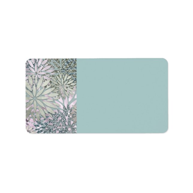 Étiquette de l'adresse de retour de Fleurs Dahlia  (Devant)