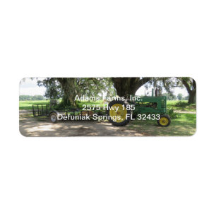 Étiquette de l'adresse de retour de l'ancien tract