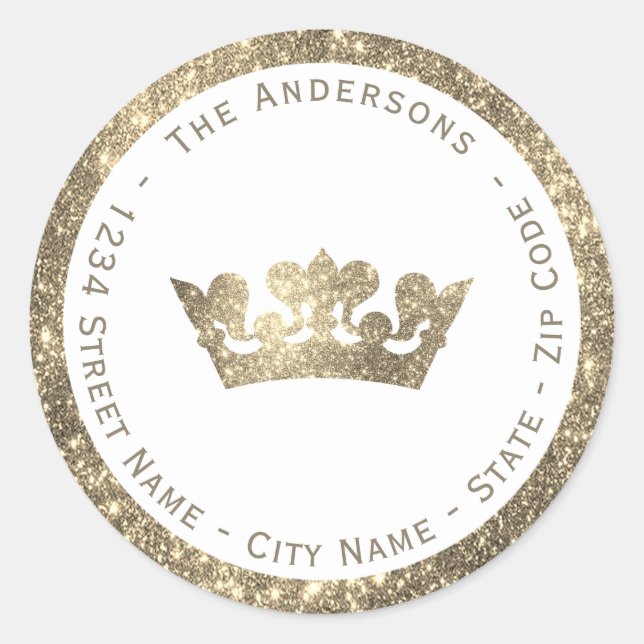 Étiquette de l'adresse de retour de Parties scinti (Devant)