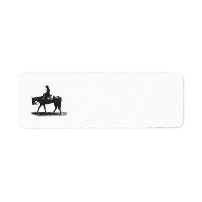 Étiquette de l'adresse de retour de plaisir de l'O (Devant)