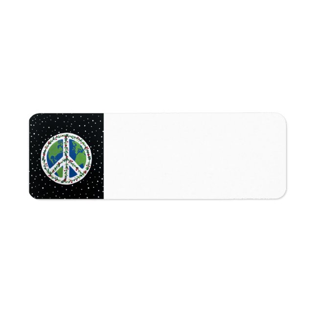 Étiquette de l'adresse de retour des signes de pai (Devant)
