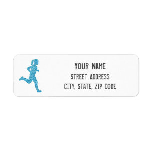 Étiquette de l'adresse de retour du coureur