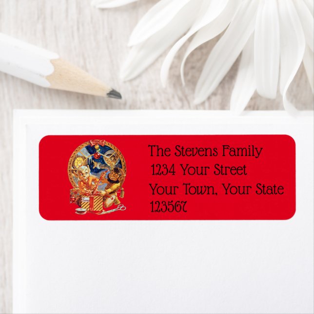 Étiquette de l'adresse de retour du package Dernie (En situation)