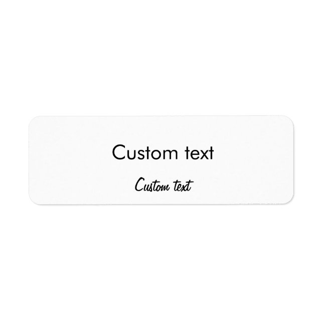 Étiquette de l'adresse de retour du petit sticker  (Devant)