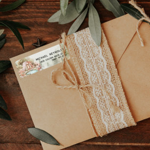 Étiquette de l'adresse de retour du thème du campi