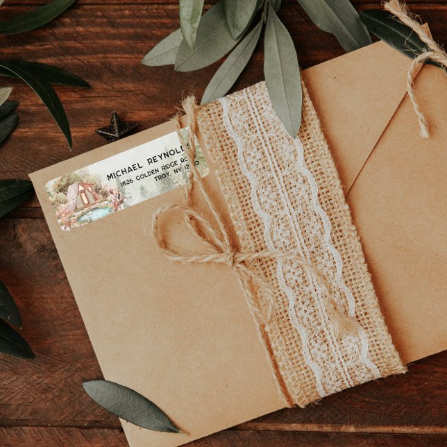 Étiquette de l'adresse de retour du thème du campi (Créateur téléchargé)