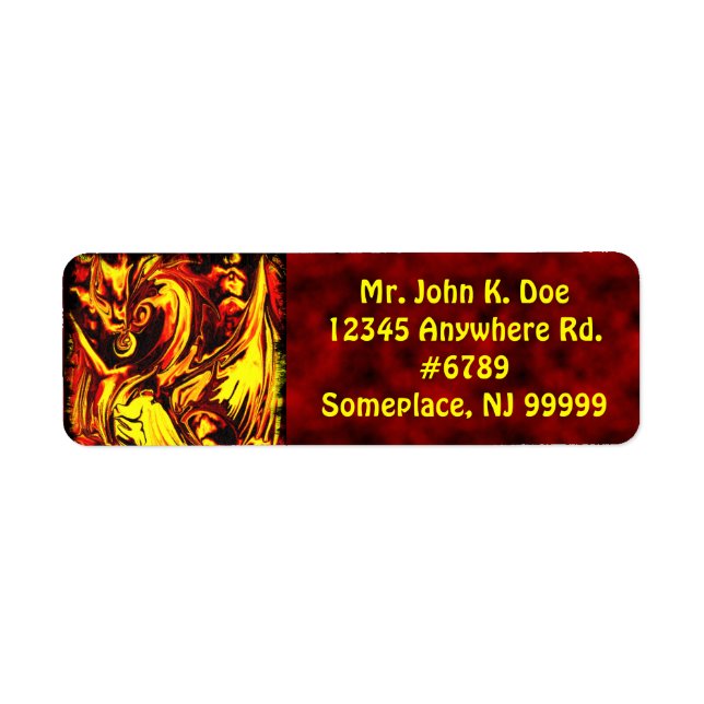 Étiquette de l'adresse de retour Fire Spirit (Devant)