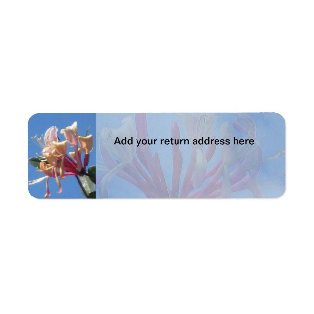Étiquette de l'adresse de retour Honeysuckie (Devant)