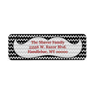 Étiquette de l'adresse de retour Mustache