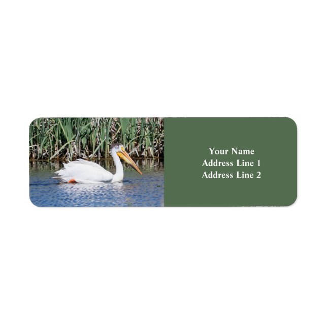 Étiquette de l'adresse de retour Pelican (Devant)