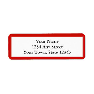 Étiquette de l'adresse de retour personnalisée C