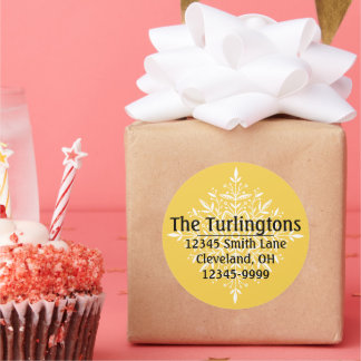 Étiquette de l'adresse de retour personnalisée du