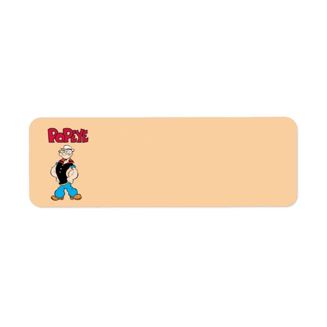 Étiquette de l'adresse de retour Popeye (Devant)