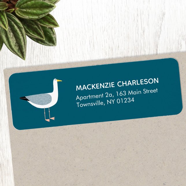 Étiquette de l'adresse de retour Seagull (Créateur téléchargé)