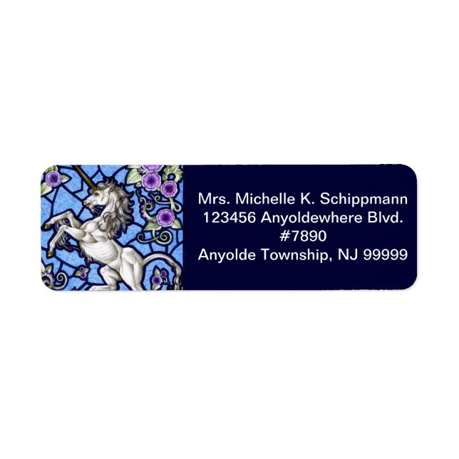 Étiquette de l'adresse de retour Virginsnowe (Devant)