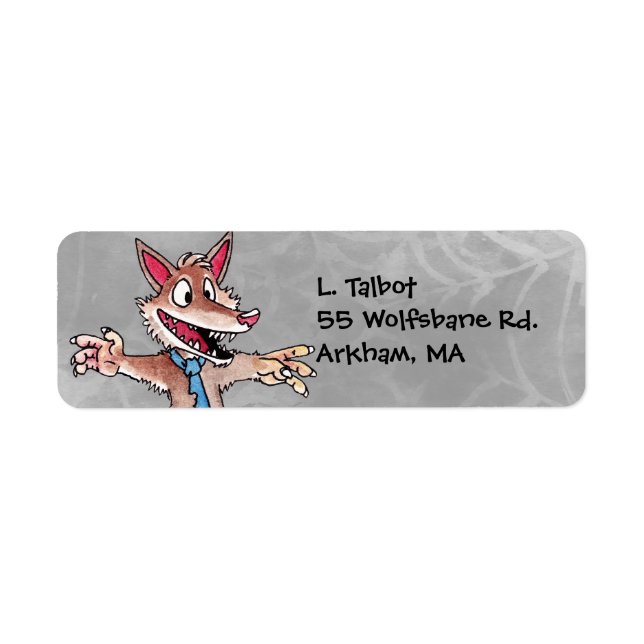 Étiquette de l'adresse de retour Werewolf (Devant)