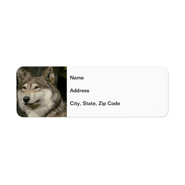 Étiquette de l'adresse de retour Wolf (Devant)