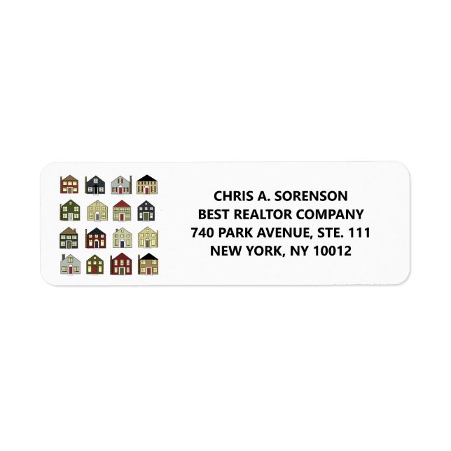 Étiquette de l'agent immobilier (Devant)