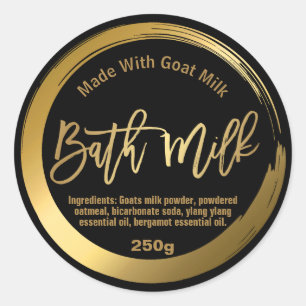 Étiquette de lait de bain personnalisable